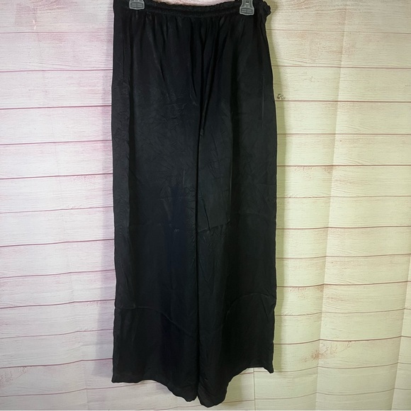 Athleta Black Calm Cool Wide Leg Pants Size Large - Picture 5 of 5